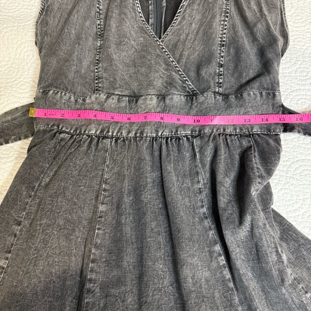 NWT Pilcro Charcoal Denim MIDI Dress with Zipper - Picture 15 of 16